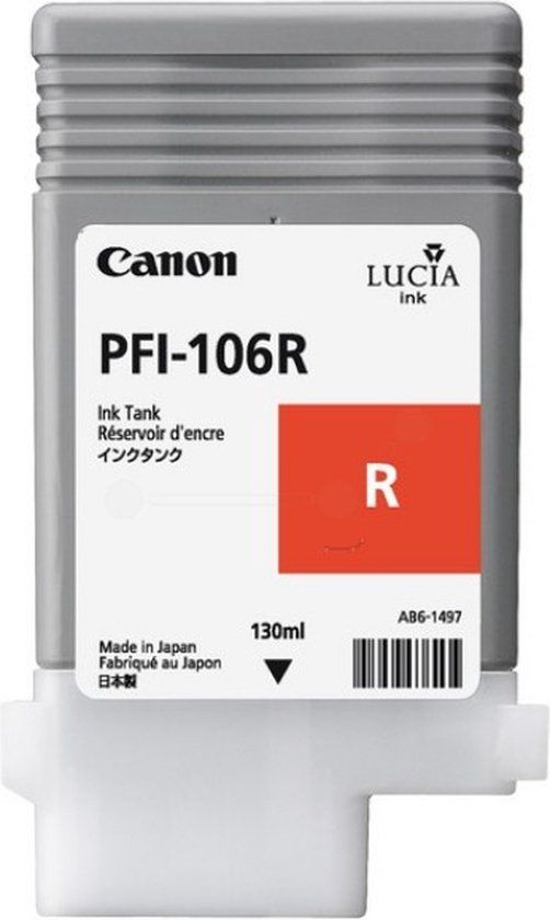 Canon PFI-106 R single pack / rood