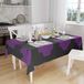 Bonamaison Tafelkleed, Anti-Mold, Sneldrogend, Waterdicht, 100% Polyester Tafellaken, Paars, zwart, 140 x 160 Cm