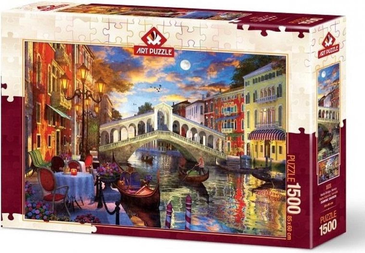 Art Puzzle Rialto Bridge Venice Puzzel 1500 Stukjes