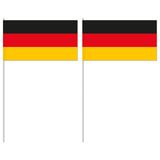 Merkloos / Sans marque Duitsland Zwaaivlaggetje - 10x - 24 cm - Papier - Handvlaggetje - Landen Versiering - Vlag