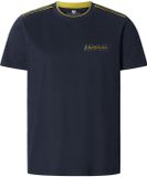 Jan Vanderstorm heren T-shirt - 76/78 - donkerblauw - Plus Size