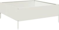 vidaXL Plantenbak verhoogd 100x100x25 cm staal wit