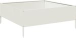 vidaXL Plantenbak verhoogd 100x100x25 cm staal wit