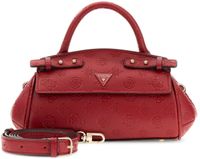 GUESS Diana Mini Top Handle Flap Dark Cherry Logo Handtas Schoudertas Rood