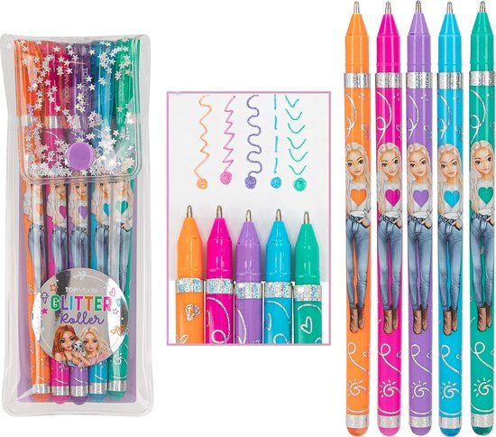 Depesche TOPModel Glitter Gelpennen - 5 stuks