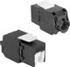 ACT Keystone Jack RJ45 CAT6 Unshielded toolless met shutter, zwart TD6024