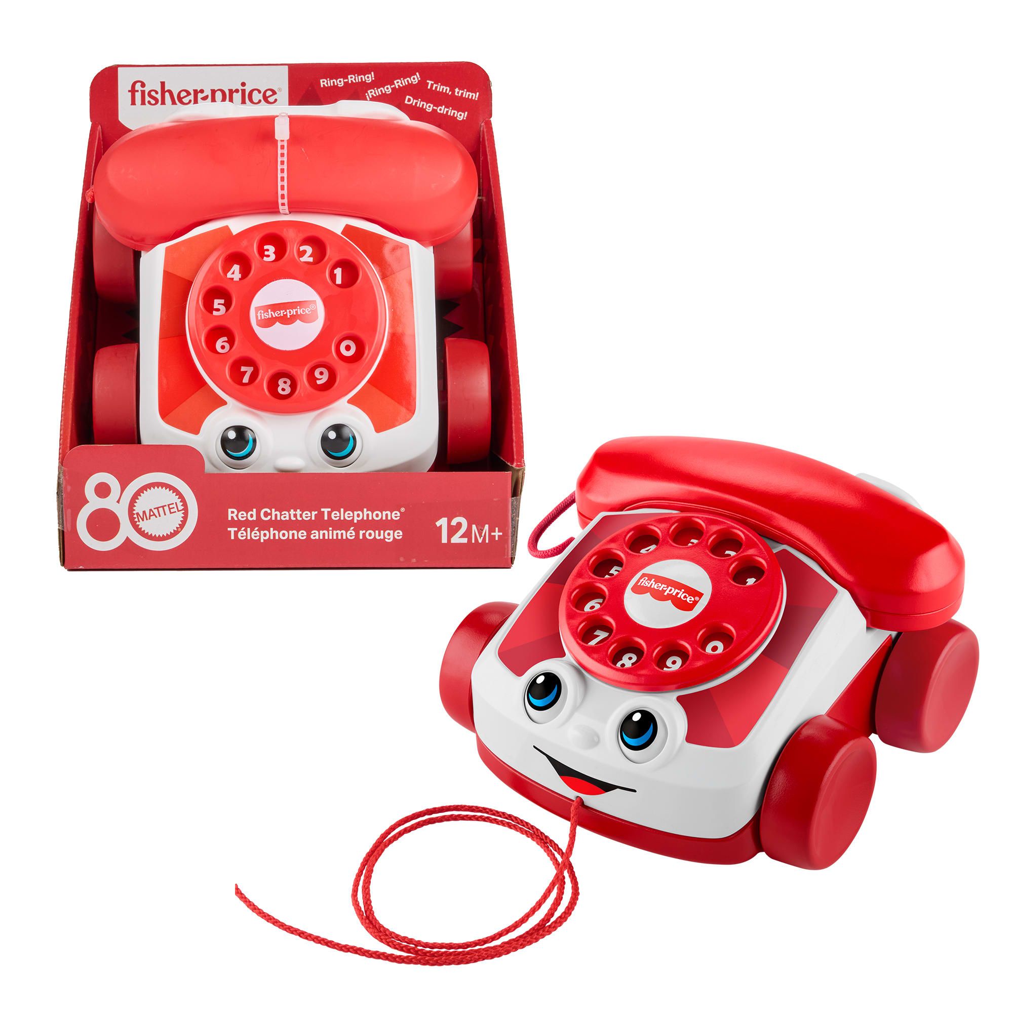 Fisher-Price Mattel 80th Anniversary Ruby Rode Babbeltelefoon