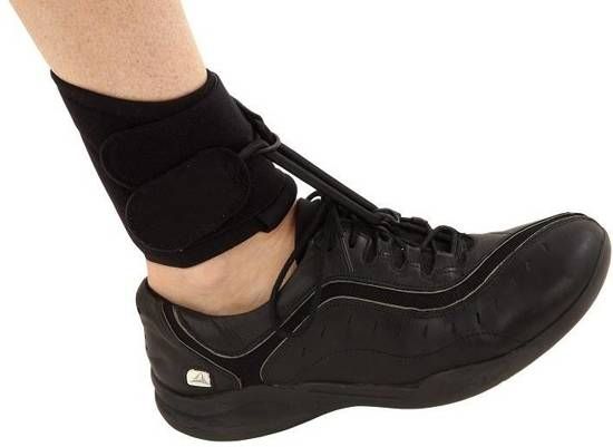 Orliman Boxia Klapvoet Brace zwart - maat L enkelomvang: 21 - 25 cm - zwart