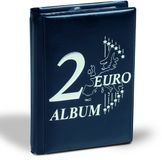 LEUCHTTURM Zakformaat, Album (gebonden) voor 2 Euromunten (48 st.) 6 bladen - Blauw/zilver