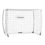 OneTeam Flex Square voetbaldoel 300 x 200 x 100 cm, kleur: wit, voetbaldoel met stabiele en duurzame Idelana-constructie voor speelplaats en training, robuust en elastisch