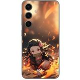 Maniacase Beschermhoes Samsung Galaxy S25 Plus Demon Slayer Nezuko 3D art anime Manga copie