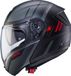 Caberg Levo X Manta casque pliable, noir mat/gris/rouge, 2XL (63/64)