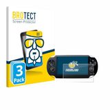 BROTECT Screenprotector 3 Stuks voor Sony Playstation PS Vita Beschermglas transparant