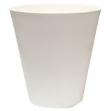 WellHome Top Garden Corsa Pot en polyéthylène, 40 x 40 cm, blanc