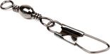 Spro Barrel Swivel+Safety-Snap - Maat 6 - Zwart