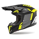 Airoh Helm Aviator 3 AMS² Glory mat zwart grijs fluo geel S