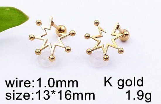 Aramat Jewels Helixpiercing goudkleurig