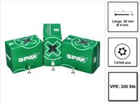 SPAX schroef met platte achterwandkop 4,0 x 20 mm 300 stuks Torx T-STAR Plus T20