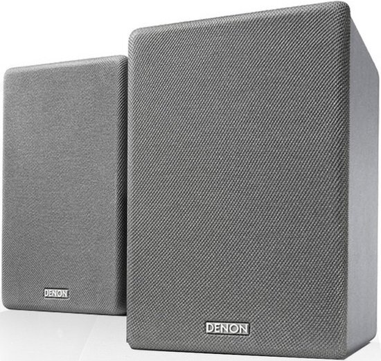 DENON SC-N10 Grijs - 2-weg Luidsprekers met Bass Reflex Port