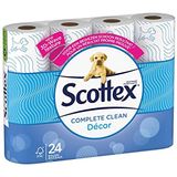 Scottex Toiletpapier/Classic Clean Décor 24 rollen