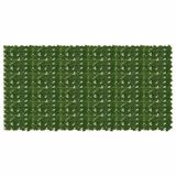 vidaXL Balkonscherm met bladeren, 300 x 150 cm, groen