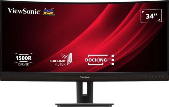 Viewsonic VG3456C 34" UltraWide QHD Curved Monitor - 100Hz, HDMI, USB-C