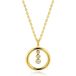Zinzi ZIC2820Y 925 zilveren collier met hanger 45 cm