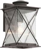 Kichler Argyle Weathered Zinc LED Outdoor Wall Light