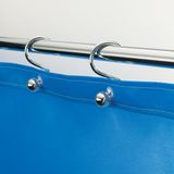 Spirella Douchegordijnringen – Set van 12 Stalen Douchegordijn Ringen – Chroomkleurig – Gordijnringen Douche 4 x 6 cm