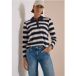 cecil Icecat Poloshirt met lange mouwen en knopen