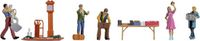 NOCH 16280 H0 Vlooienmarktset 1 figuren Geverfd, Staand
