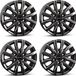Borbet 4 jantes, type CW6, 6.5x16 pouce, ET62, 6x130 trous de boulon, adapté pour VW Crafter
