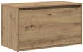 vidaXL Halbankje 80x40x45 cm bewerkt hout artisanaal eikenkleur