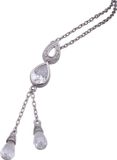 Orphelia Hanger + Ketting Clear Zirconium Pear Drop ZH-4534