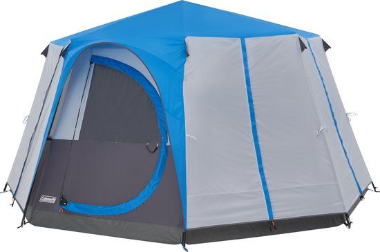 Coleman Cortes Octagon 8 Person Tent - Blue