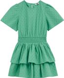 WE Fashion Meisjes jurk met structuur en smokdetail