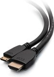 C2G 6ft, HDMI - mini HDMI HDMI kabel 1,8 m HDMI Type A (Standaard) HDMI Type C (Mini) Zwart