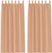 vidaXL Blackout Gordijnen met Ringen 2 st Lichtbruin 225 x 140 cm