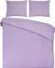 DoubleDry Dekbedovertrek 100% Katoen Lits Jumeaux 240x200/220 cm Ultralila