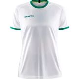 Craft Progress 2.0 Graphic Shirt Korte Mouw Dames - Wit / Groen | Maat: L