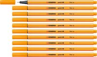 STABILO point 88 Fineliner - 0.4mm - Orange - 10 Pack