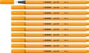 STABILO point 88 Fineliner - 0.4mm - Orange - 10 Pack