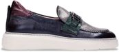 Hispanitas Mocassins en cuir bleu marine