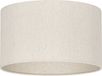 Uniqq Abat-jour tissu beige transparent Ø 35 cm - 20 cm haut