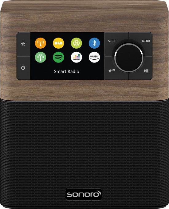 Sonoro STREAM - Zwart - FM/DAB+ radio - internet radio - WiFi - Bluetooth 4.2