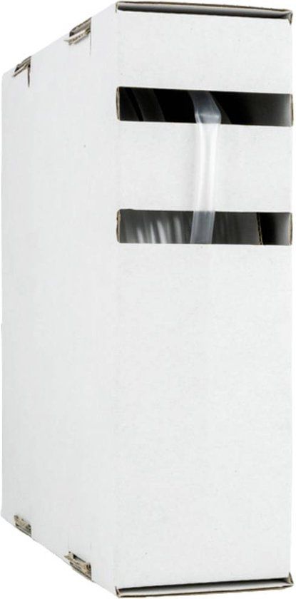 Hongshang 2111195998 Krimpkous zonder lijm Transparant 12.70 mm 6.40 mm Krimpverhouding:2:1 8 m