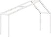 vidaXL Kinderbedhuisje - 203x95,5x142 cm - Massief Grenenhout - Wit