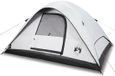 vidaXL Tente dôme 6 personnes imperméable occultant tissu blanc
