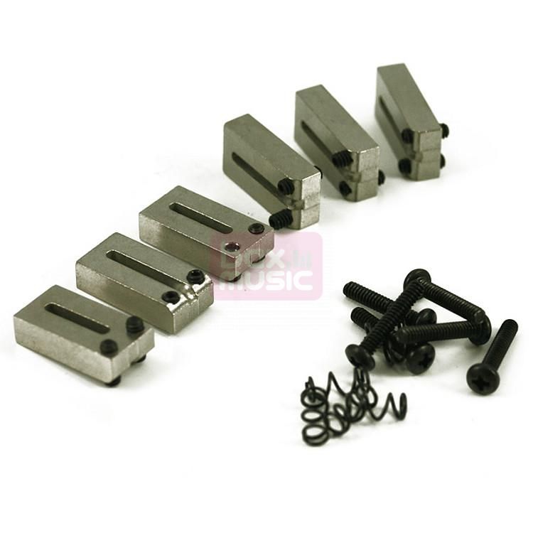 Fender Brugzadels voor American-serie 86-07 Chroom Set van 6
