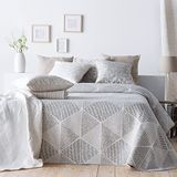 VIALMAN Lichte sprei Sofia 27 voor eenpersoonsbed 90 cm | Sprei 90 cm | Sprei 180 x 270 cm, beige